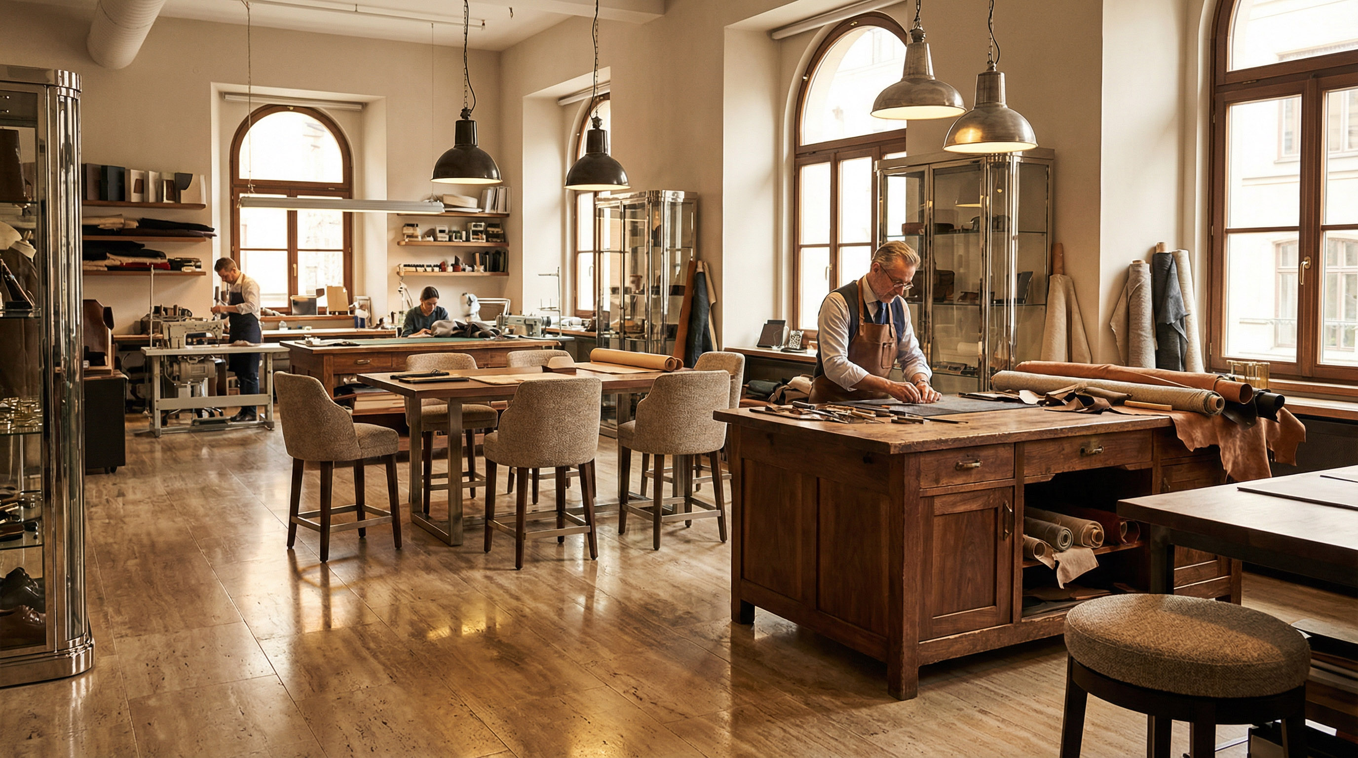 Atelier artisanal — visualisation intérieure